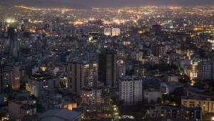 Teheran nocą. Iran, 25.08.2015
