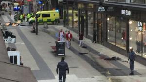 Ciężarówka wjechała w tlum w centrum Sztokholmu
