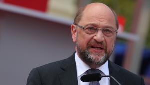 Martin Schulz, kandydat SPD na kanclerza Niemiec w czasie spotkania wyborczego w Poczdamie, 15.09.2017